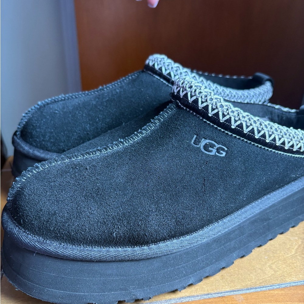 UGG Brown Shearling-Lined Slip-On Shoe